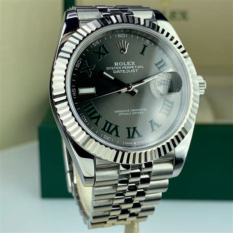 wimbledon rolex datejust 41.